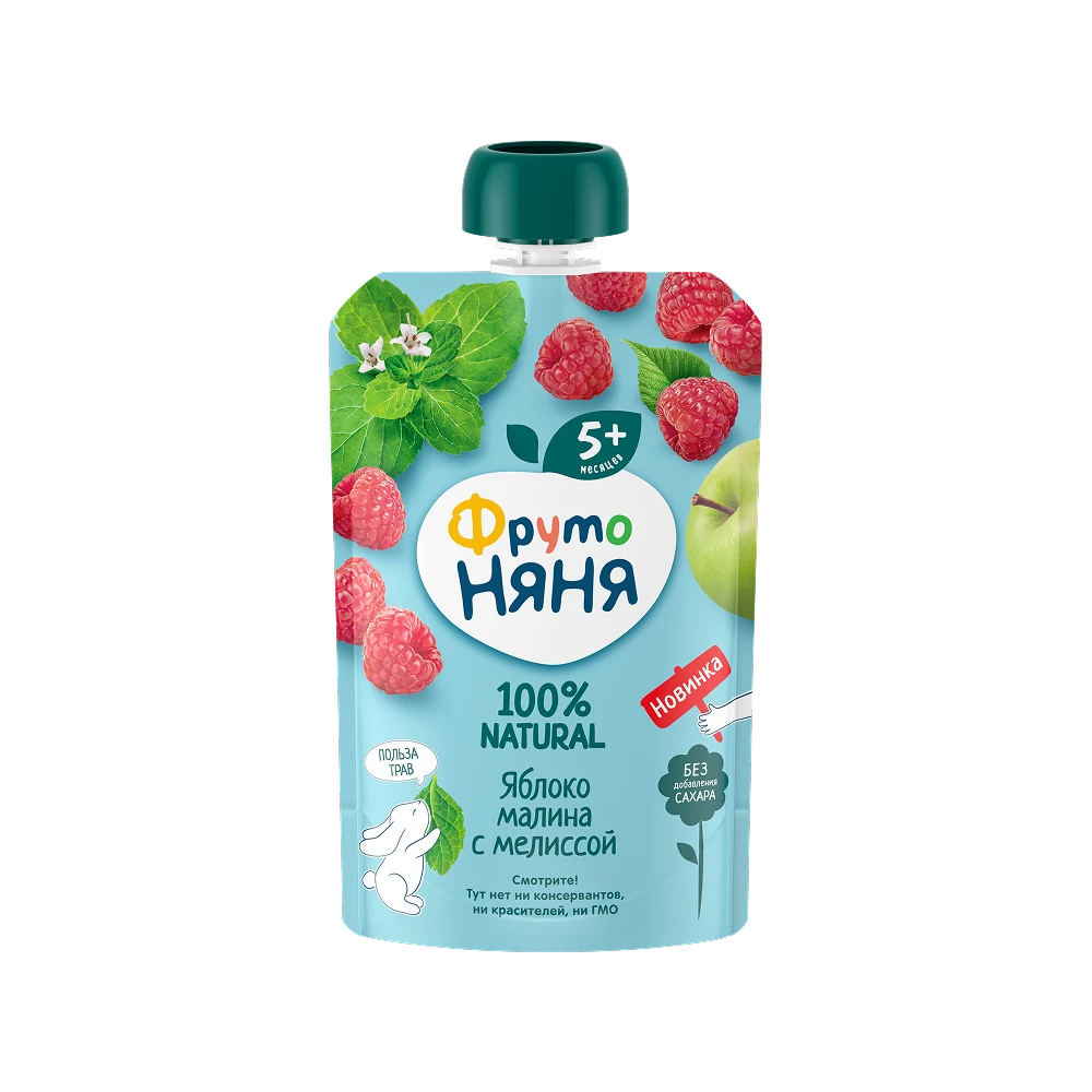 "FrutoNyanya" olma, malina va limono’t pyuresi