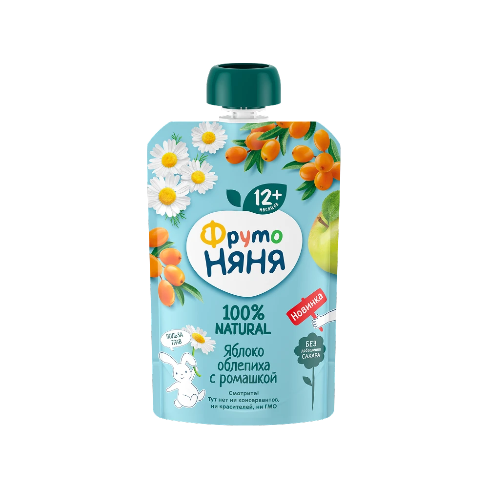 "FrutoNyanya" olma, chakanda va moychechak pyuresi