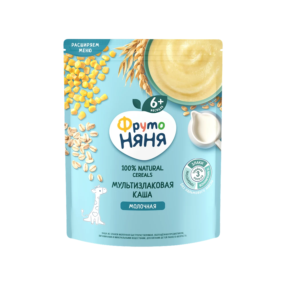 "FrutoNyanya" quruq, ko'p boshoqli sutli bo’tqa